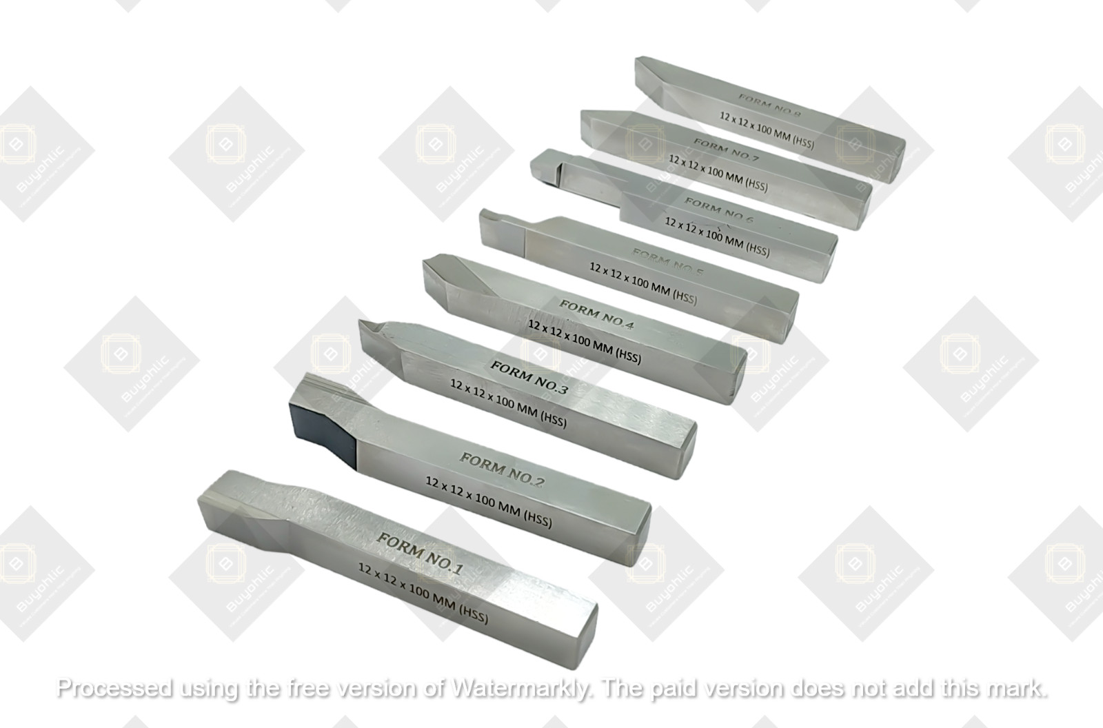 HSS M2 Grade Lathe Form Tool Set-Hard & Ground -Turning, Threading Tools