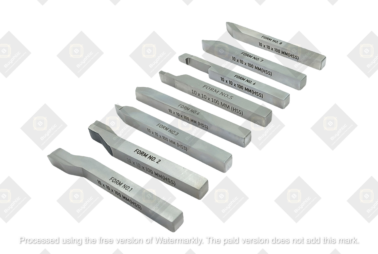 HSS M2 Grade Lathe Form Tool Set-Hard & Ground -Turning, Threading Tools