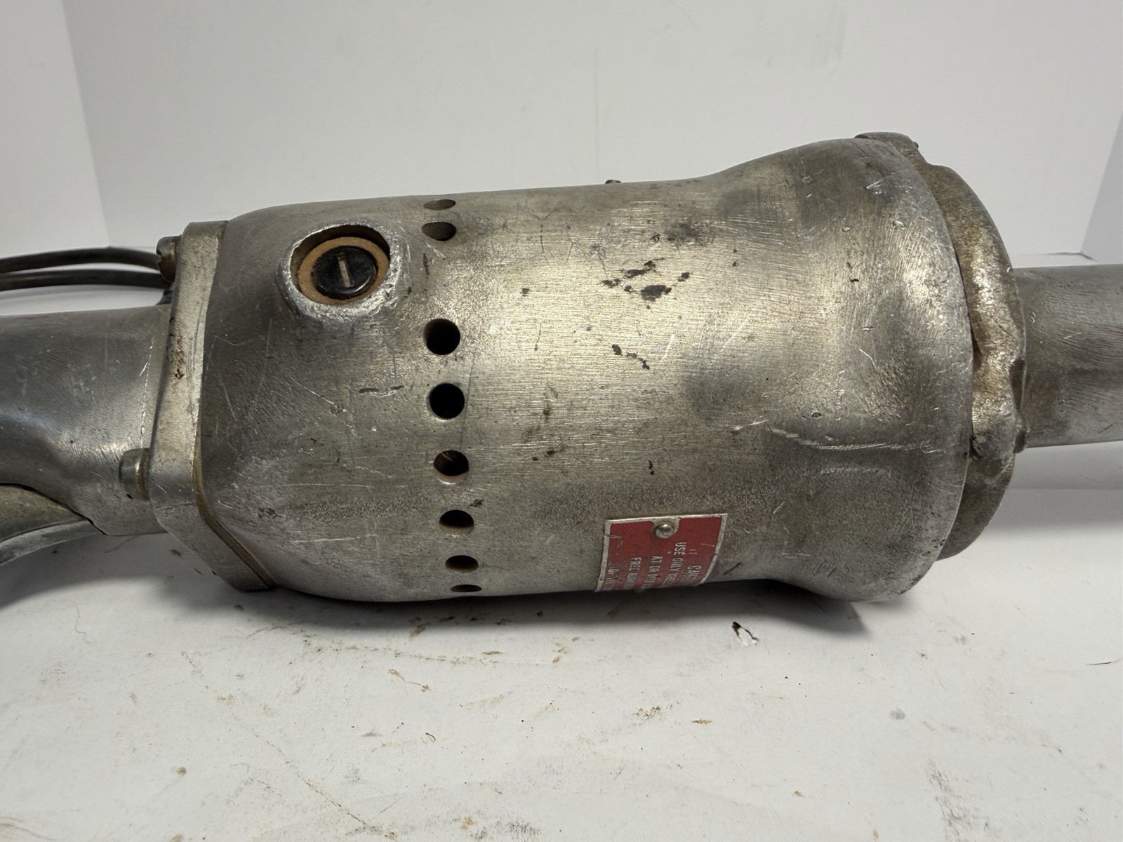Vintage Heavy Duty Electric Straight Grinder 19.5” Cast Aluminum Housing Works