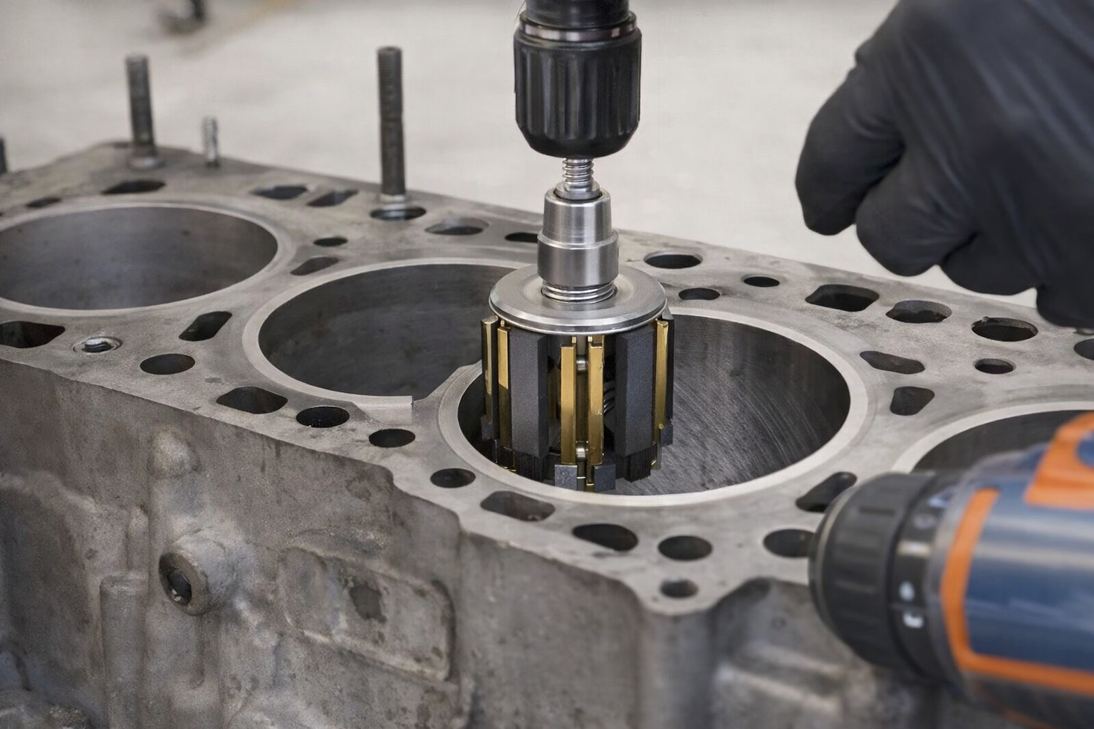 Adjustable Engine Cylinder Honing Machine Kit with Replaceable Abrasive Stones