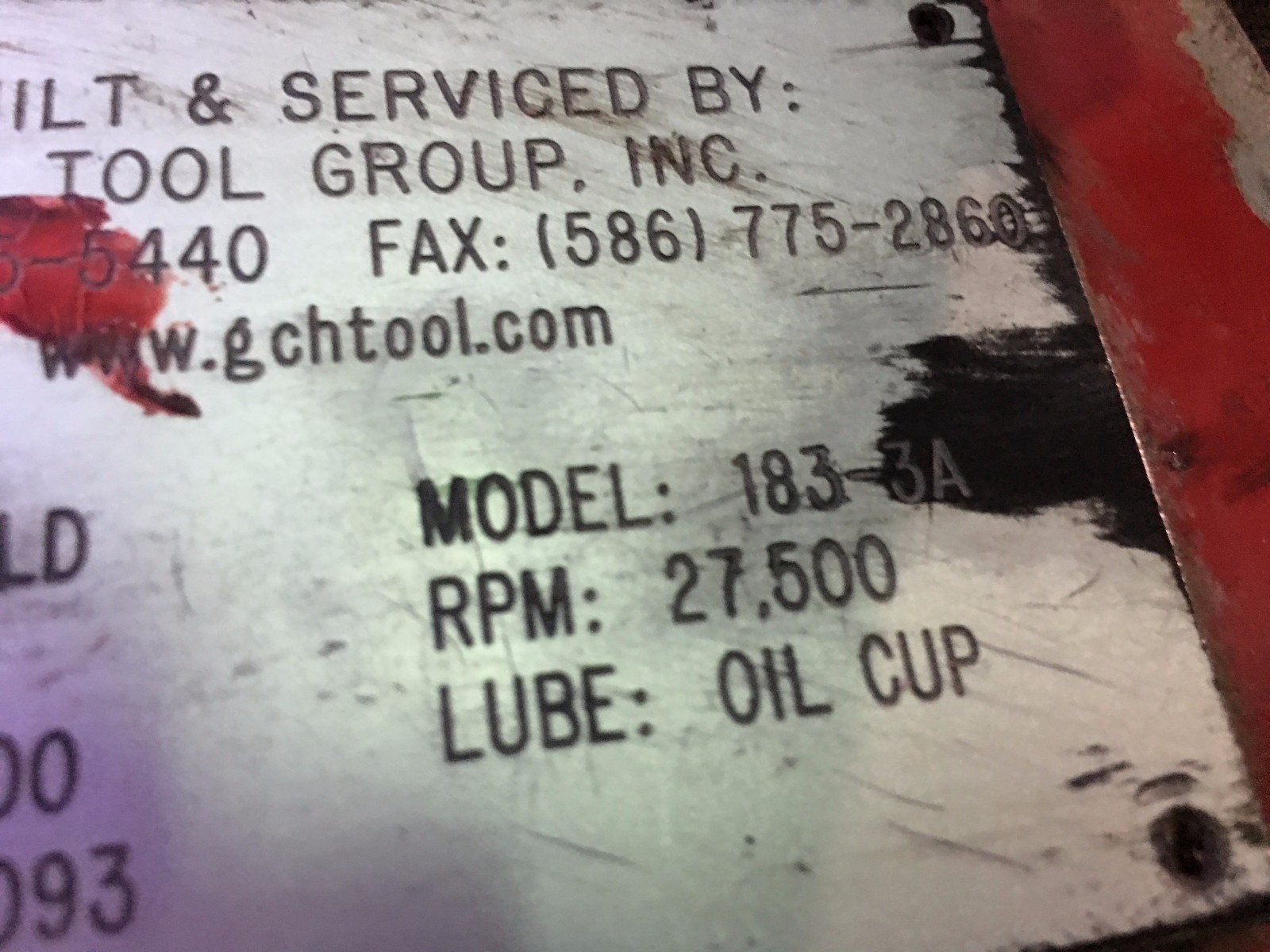 Heald Red Head Internal Grinding Spindle Model 183 27,500 RPM