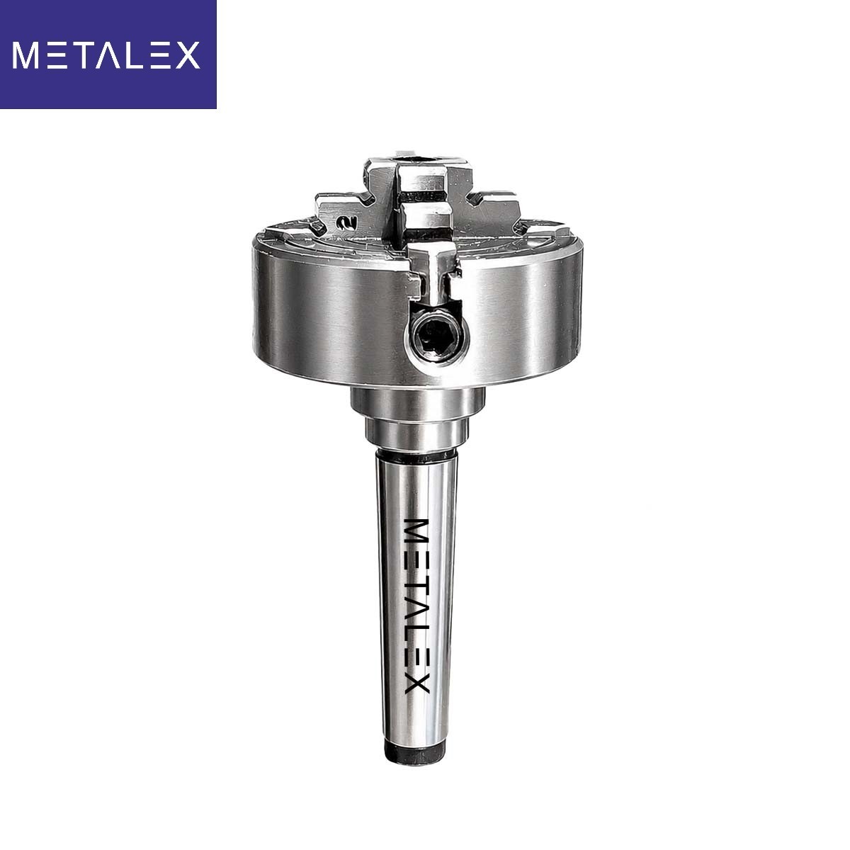 70mm Independent Lathe Chuck 4 Jaw 2.75″ MT3 Adapter Shank Arbor Metalwork Dril