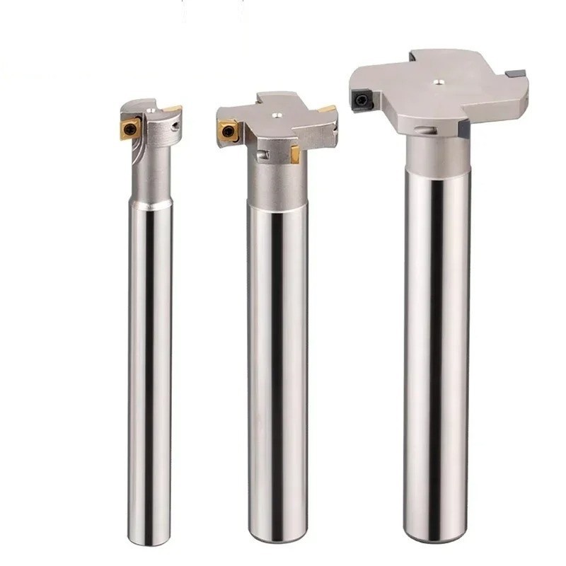 Groove Milling Cutter 6mm H06 CNC HTS MTS Slotting T-Slot Carbide Insert Tools