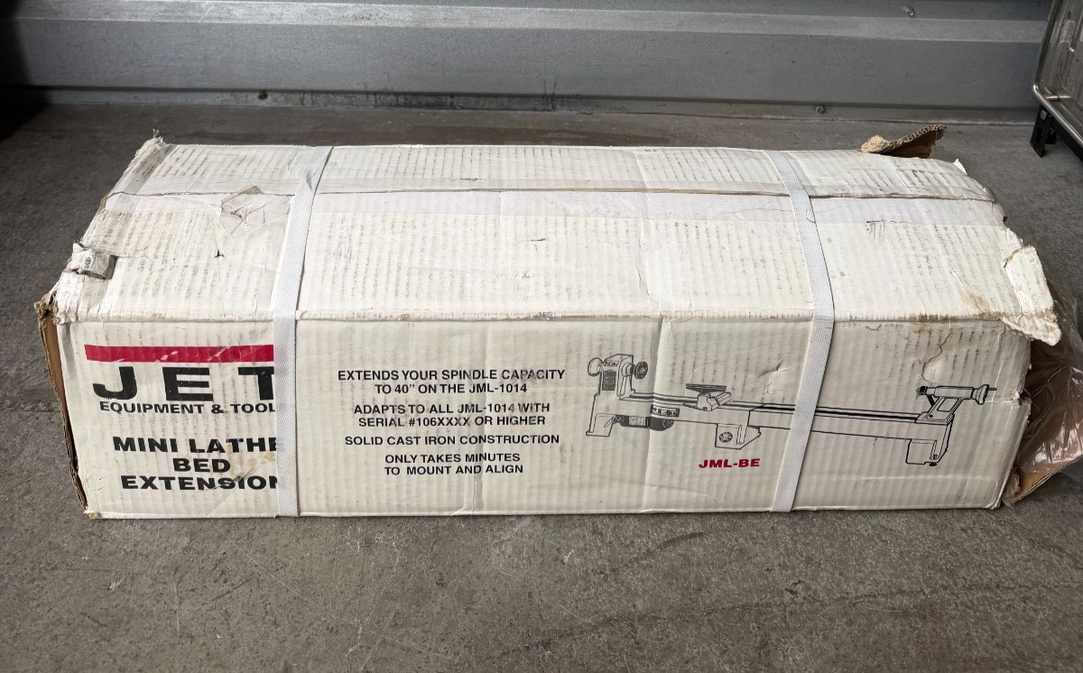 SEALED NEW JET Mini Lather Bed Extension for Jet JWL-1015
