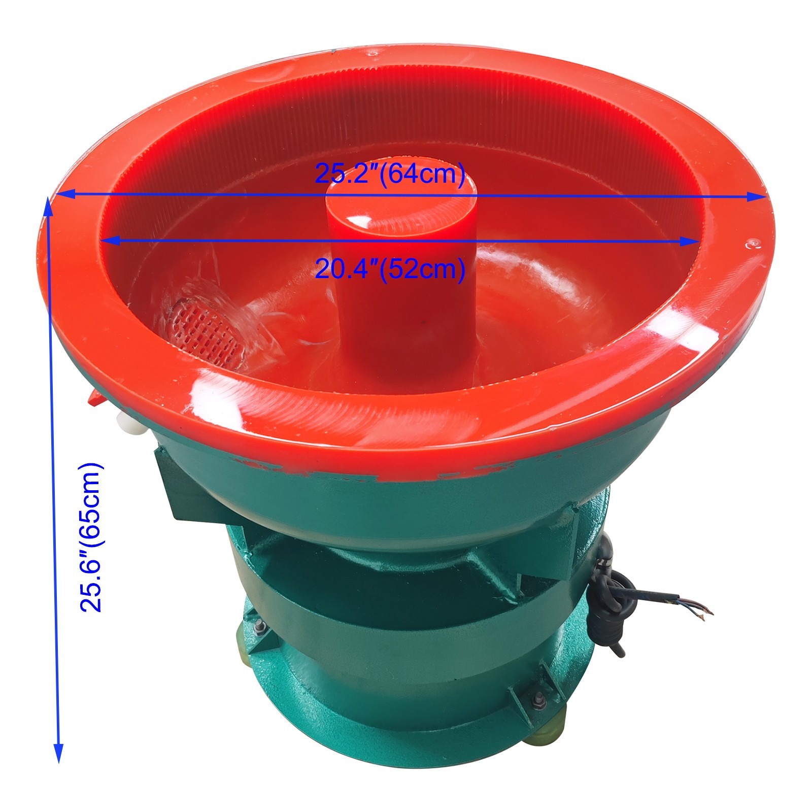 220V 60L Straight Opening Vibration Deburring Polishing Machine Metal Hardware