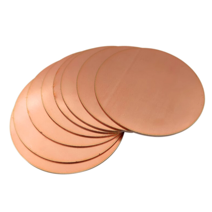 Pure Copper Discs Blanks Round Plate Metal Sheet Thick 0.5~5mm, Dia Ø10mm~200mm