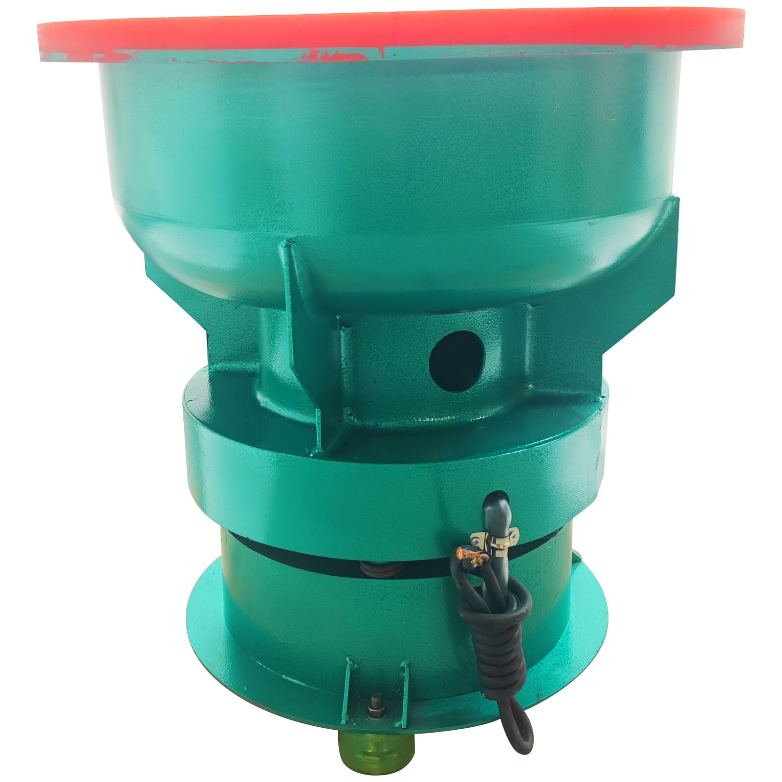 220V 60L Straight Opening Vibration Deburring Polishing Machine Metal Hardware