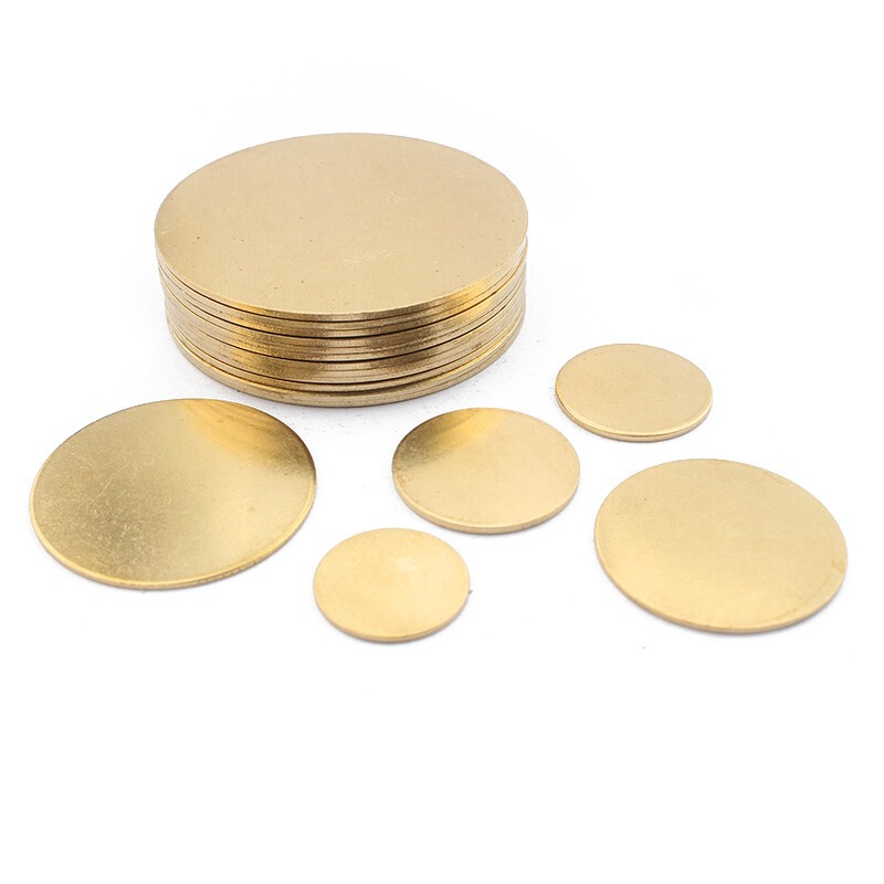 Thick 0.8-3mm H62 Brass Plate Sheet Round Dia 50mm 150mm 100mm 200mm Round Plate