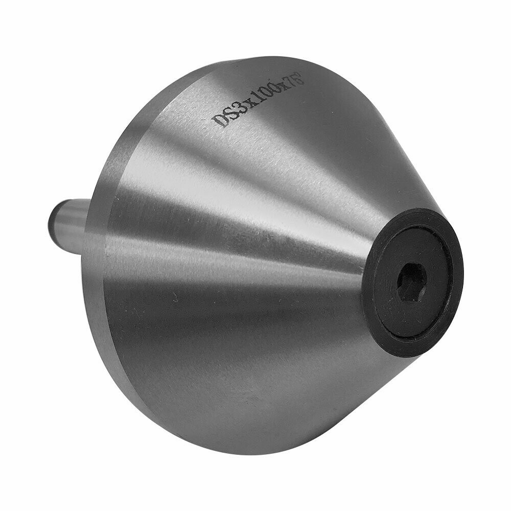 4”L x 4”W Precision MT3 Bull Nose Live Center 75 Degree Morse Taper #3 3MT