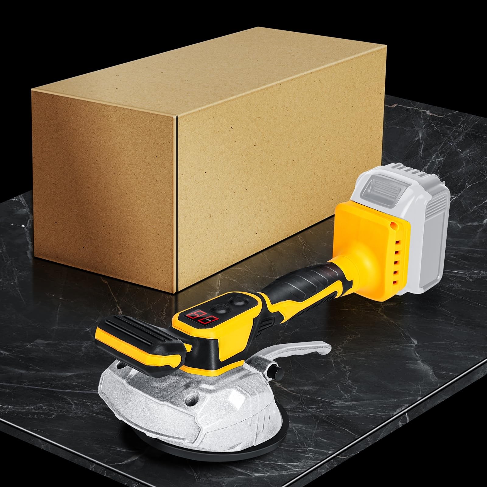 Cordless Tile Vibration Tool Compatible with DeWALT 20V Battery: Portable Tiler