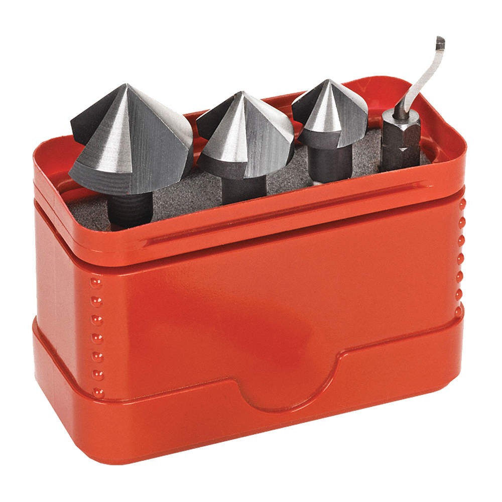 SHAVIV 154-00031 Deburring Tool Set,High Speed Steel 45NX93