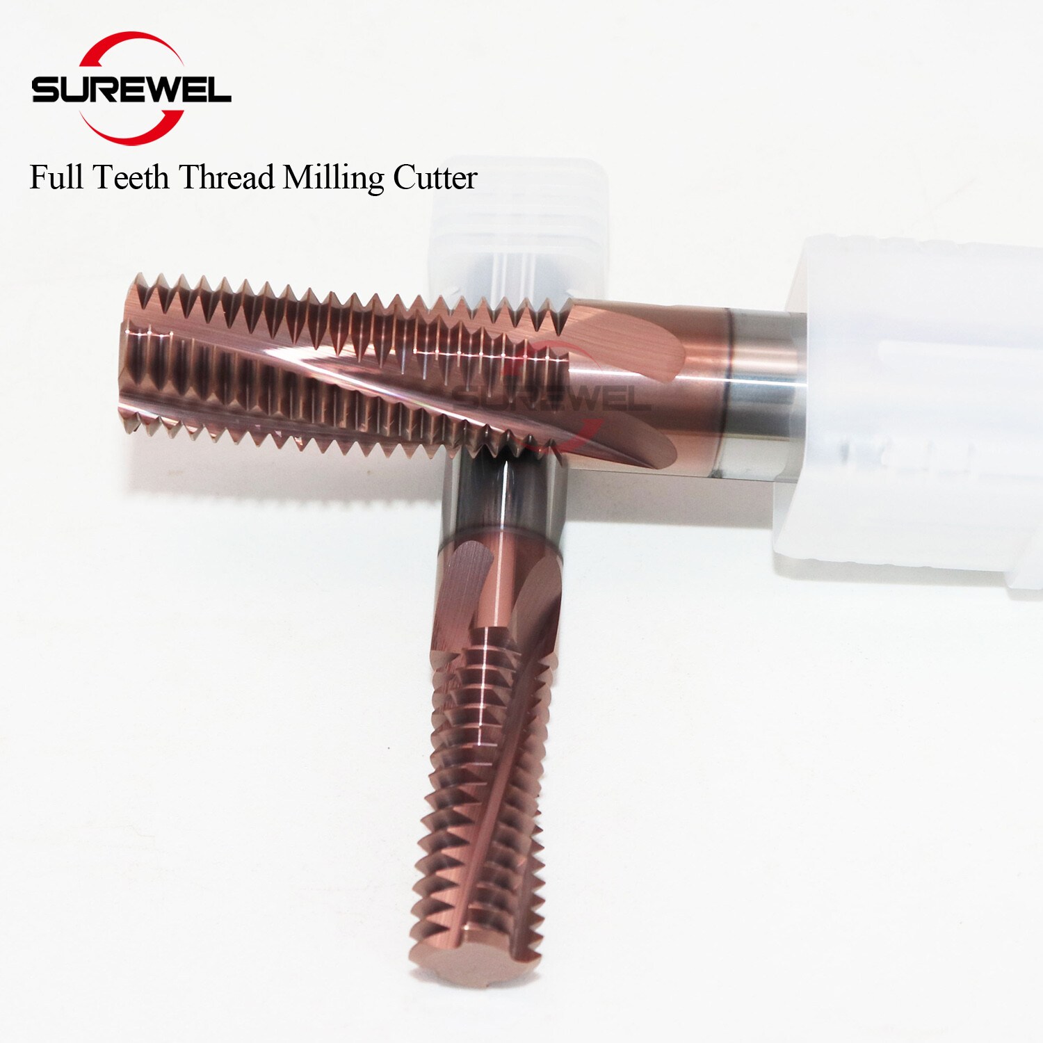  Carbide Thread End Mill Milling Cutters M3 M5 M6 M8 Treading Tools for Aluminum