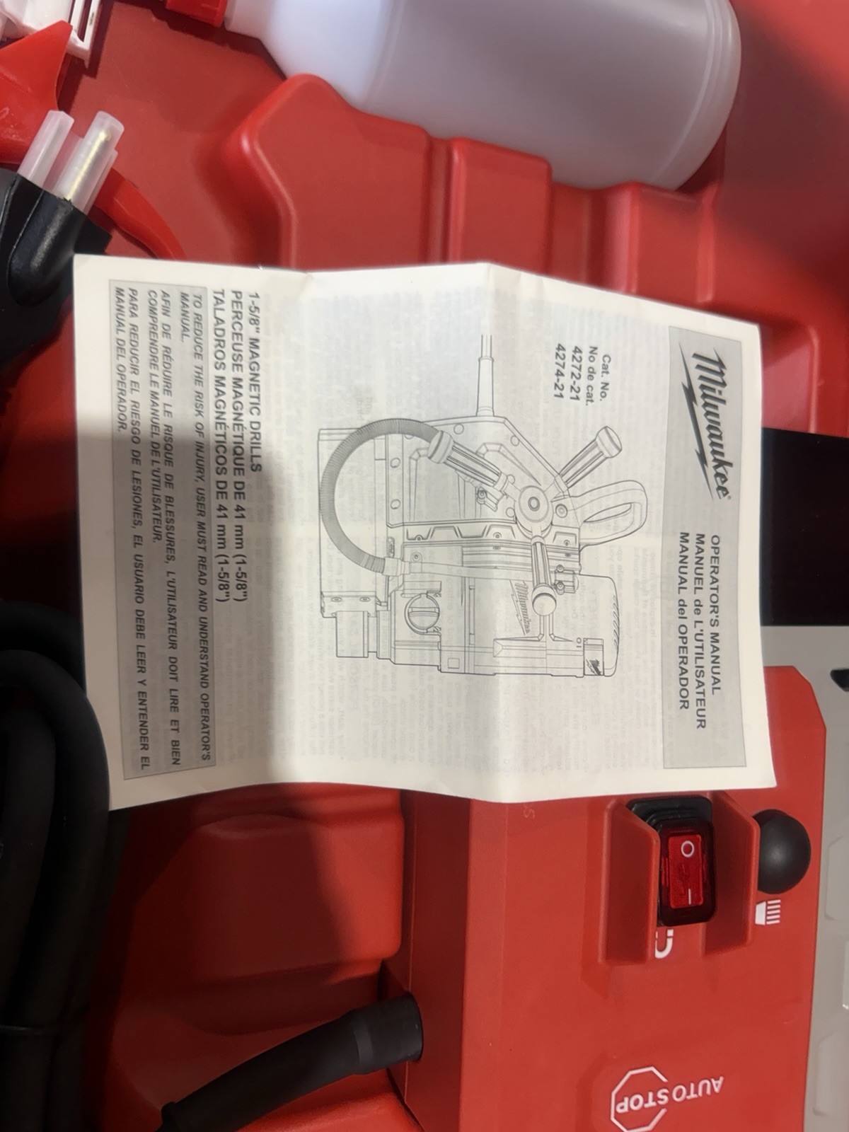 Milwaukee 4272-21 1-5/8″ Electromagnetic Drill Kit