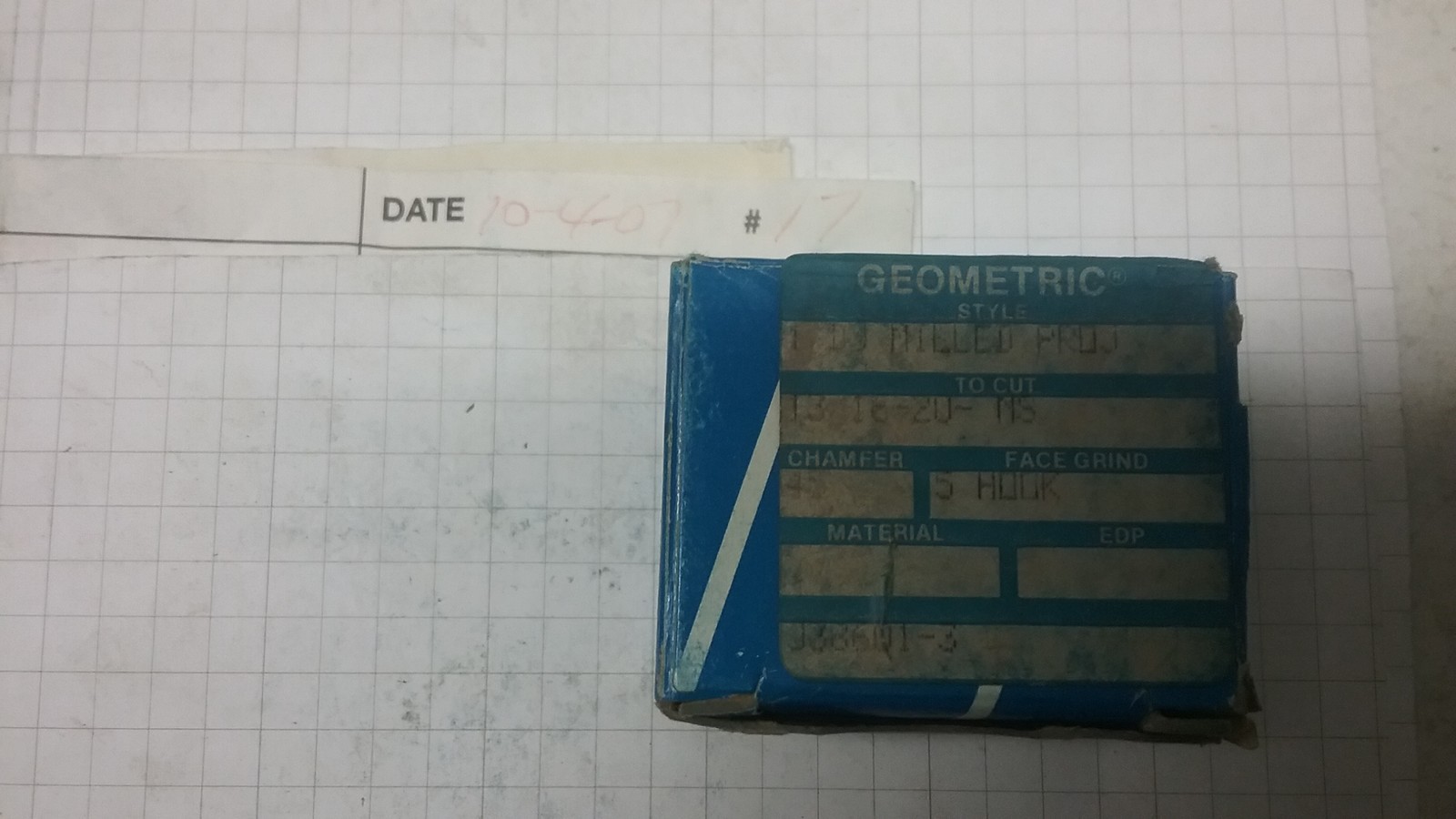 GEOMETRIC 13/16″-20 MILLED PROJECTED CHASERS FOR 1″ DJ