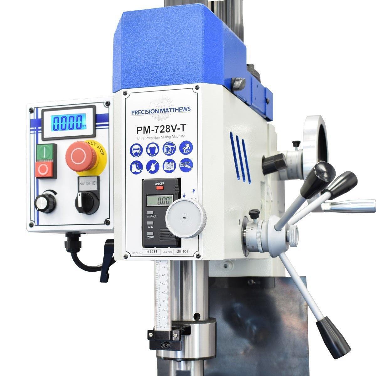PM-728VT ULTRA PRECISION BENCH TOP VERTICAL MILLING MACHINE FREE SHIP! TAIWAN