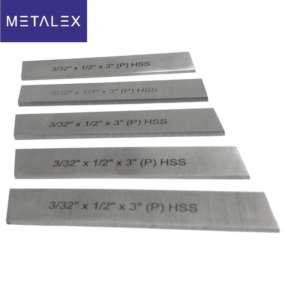 5x Cut Off Blade (3/32″ x 1/2″ x 3″) M2 Grade HSS Hardened & Ground Parting Tool