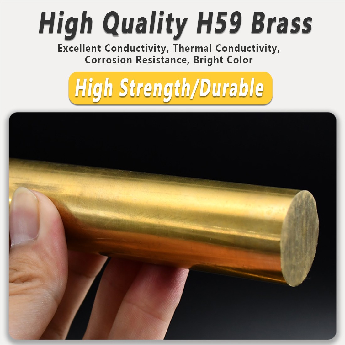 Brass Round Bar Rod H59 Dia 3/5/6/7/8/9/10/12/13/14~120MM Model Making Various
