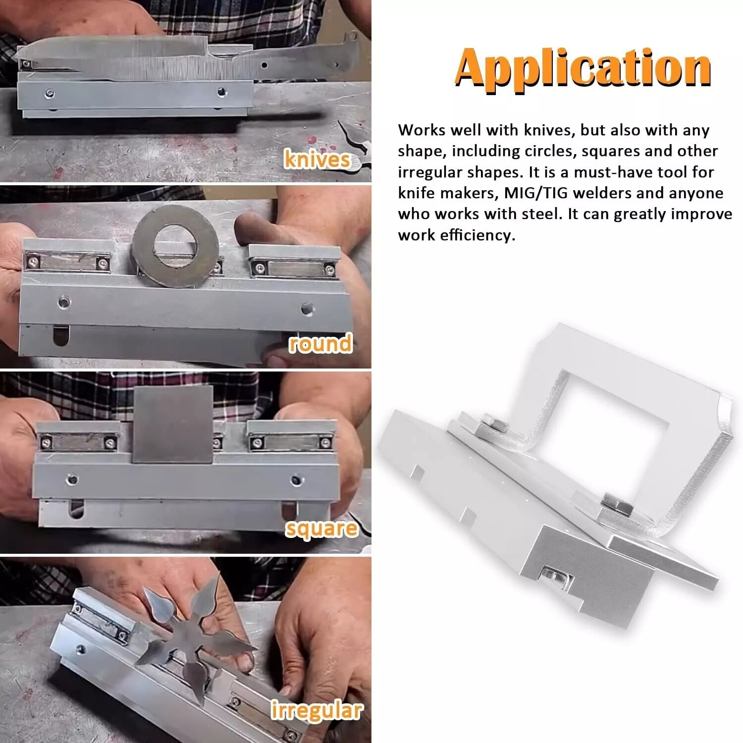 Magnetic Bevel Jig for knife making, for Grinding & Sharpening Metal Welders