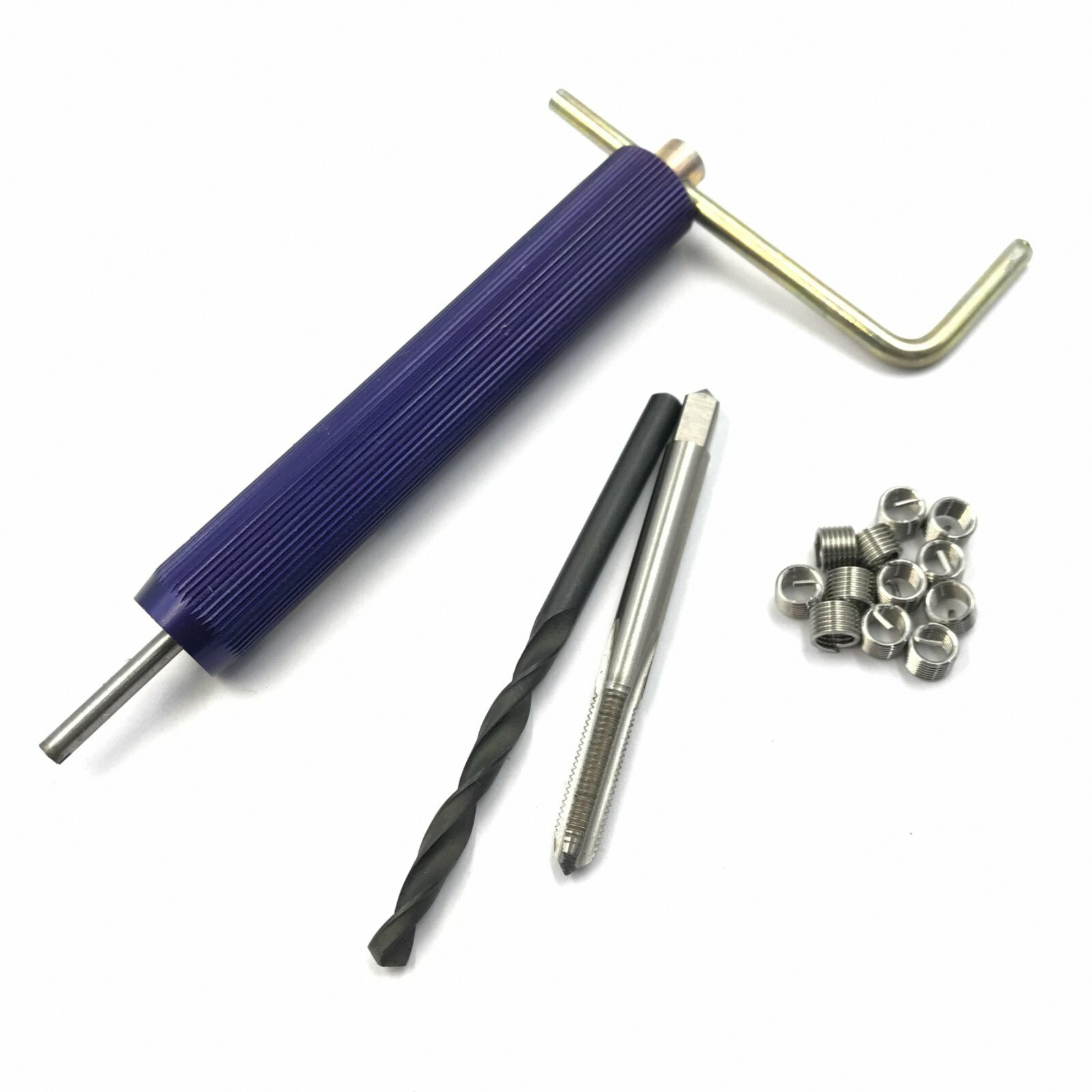 M8 x 1.25 Helicoil Thread Repair Kit Drill and Tap Insertion tool
