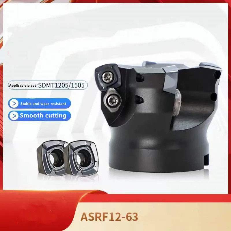 Carbide Indexable Face Milling Cutting ASRF12 50-22-4T 15 80-27-5T for SDMT1205
