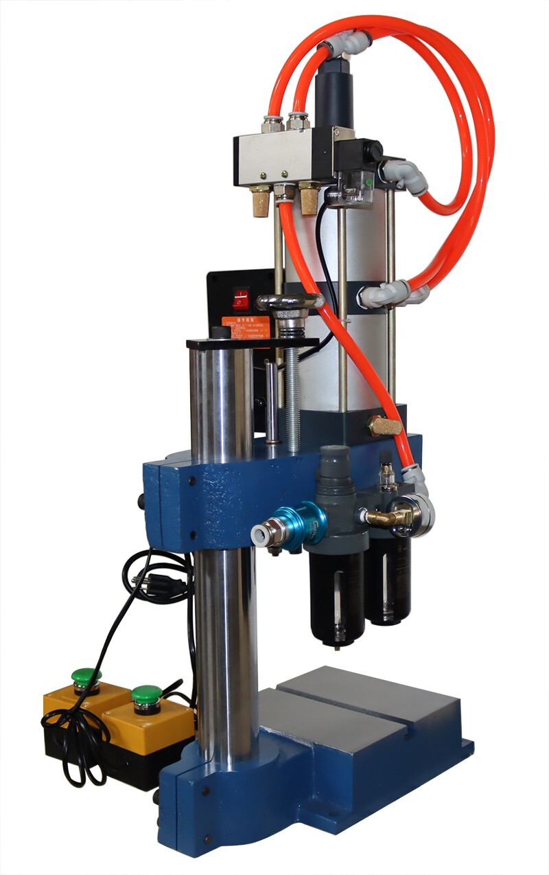 Pneumatic Punch Press Machine 1Ton 2200Lbs Sheet Metal Hole Press Machine 110V