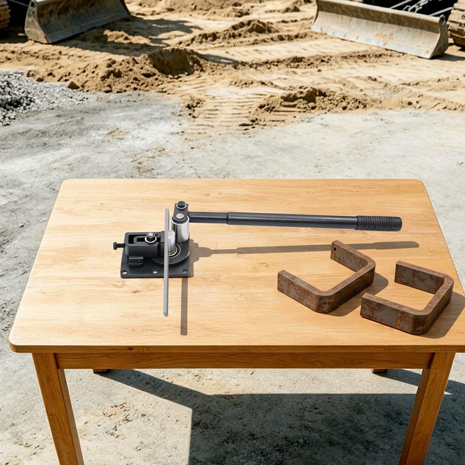 Manual Flat Bar Bender, Sheet Metal 90° Bending Tool, Flat Metal Bending Tool