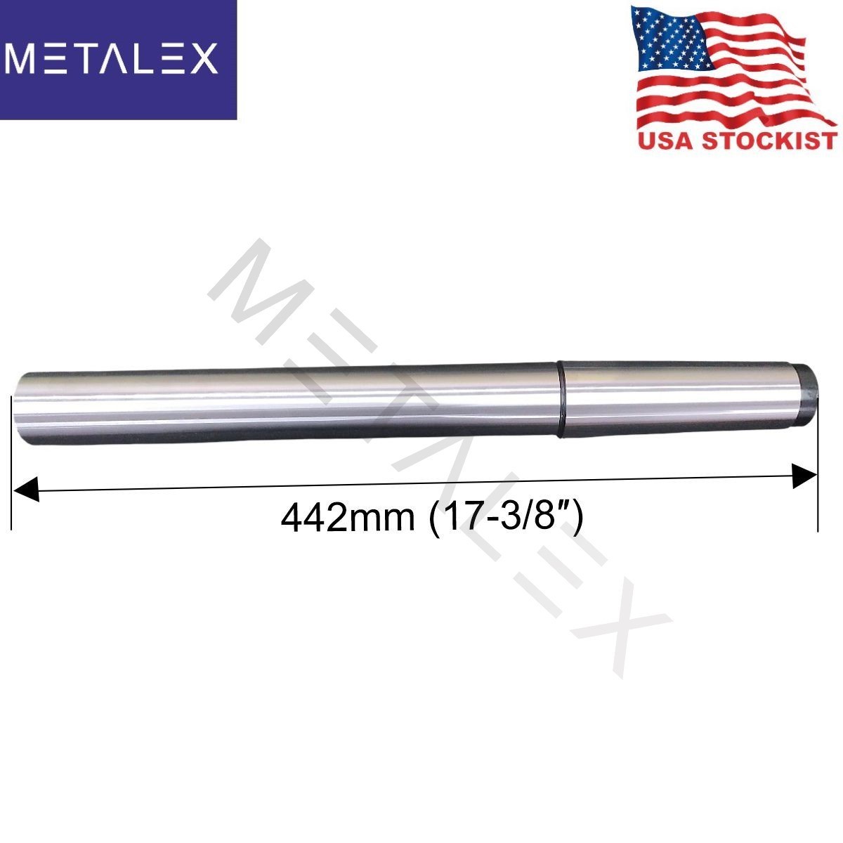 MT5 Lathe Alignment Precision Test Bar Mandrel 442mm Over All Length 17-3/8″ USA