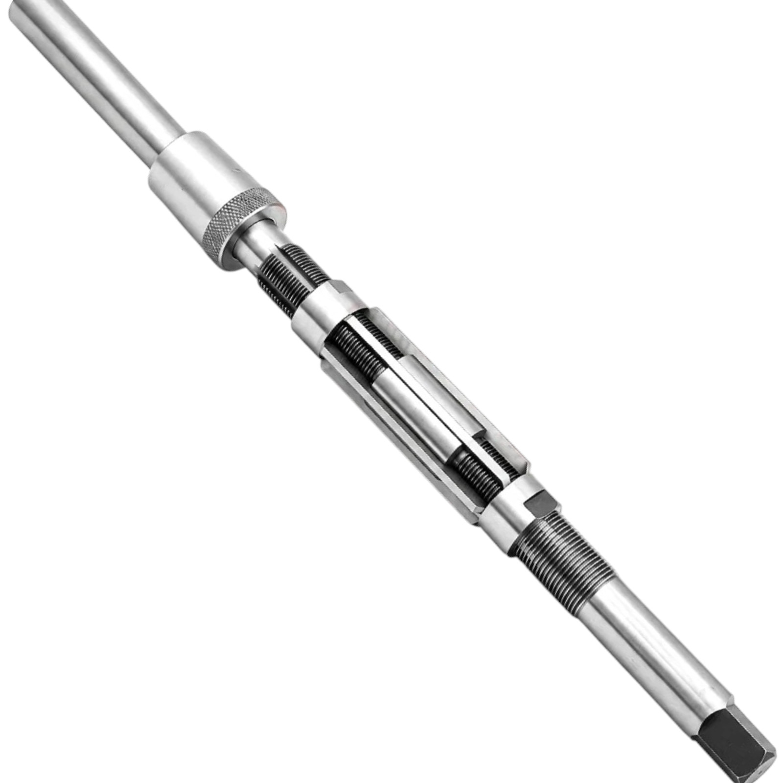 Adjustable Hand Reamer H10 with Solid Pilot Sleeve | M42 HSS Expanding King Pin