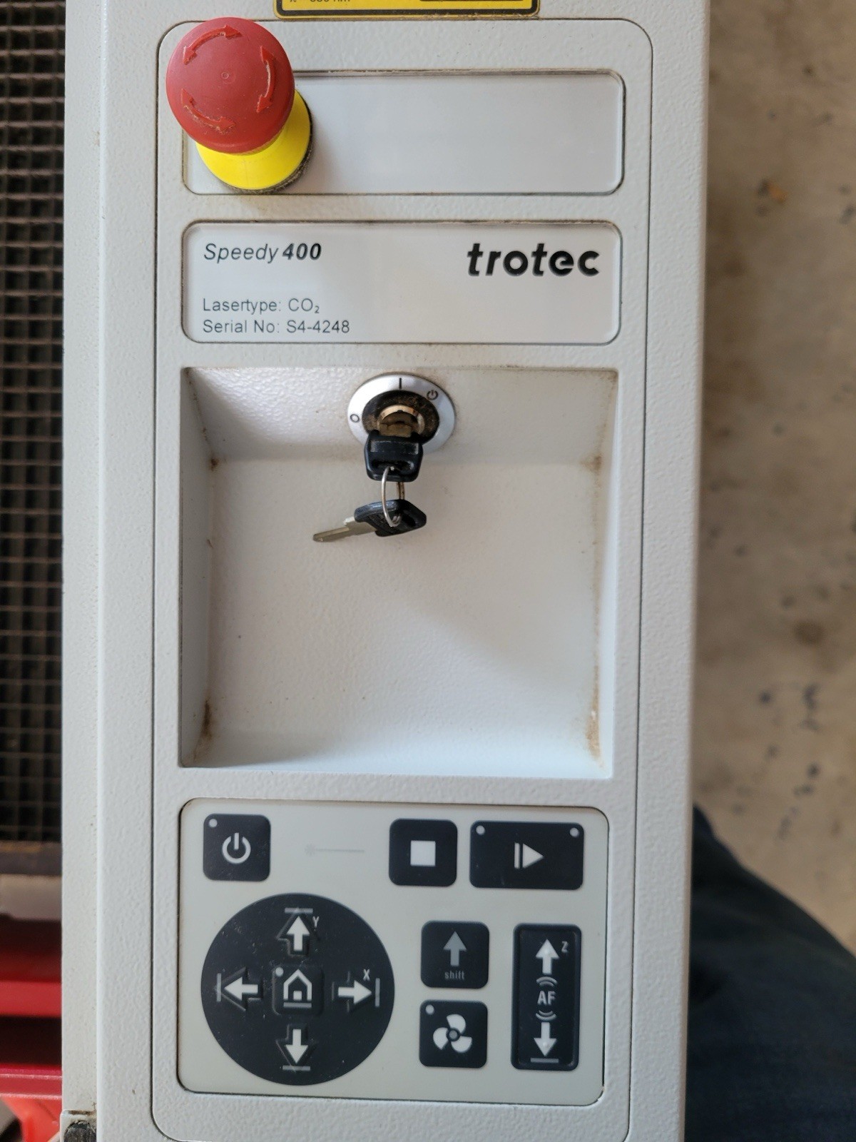 Trotec Speedy 400 CO2 CNC Laser Cutter 230 VAC 2100 W MPN 8047