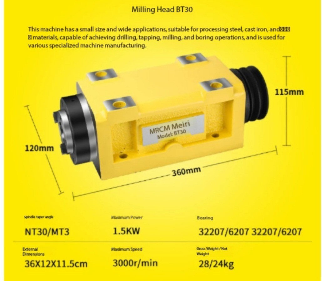 Modification of A Boring, Milling, and Drilling Machine Spindle Head Witha Motor