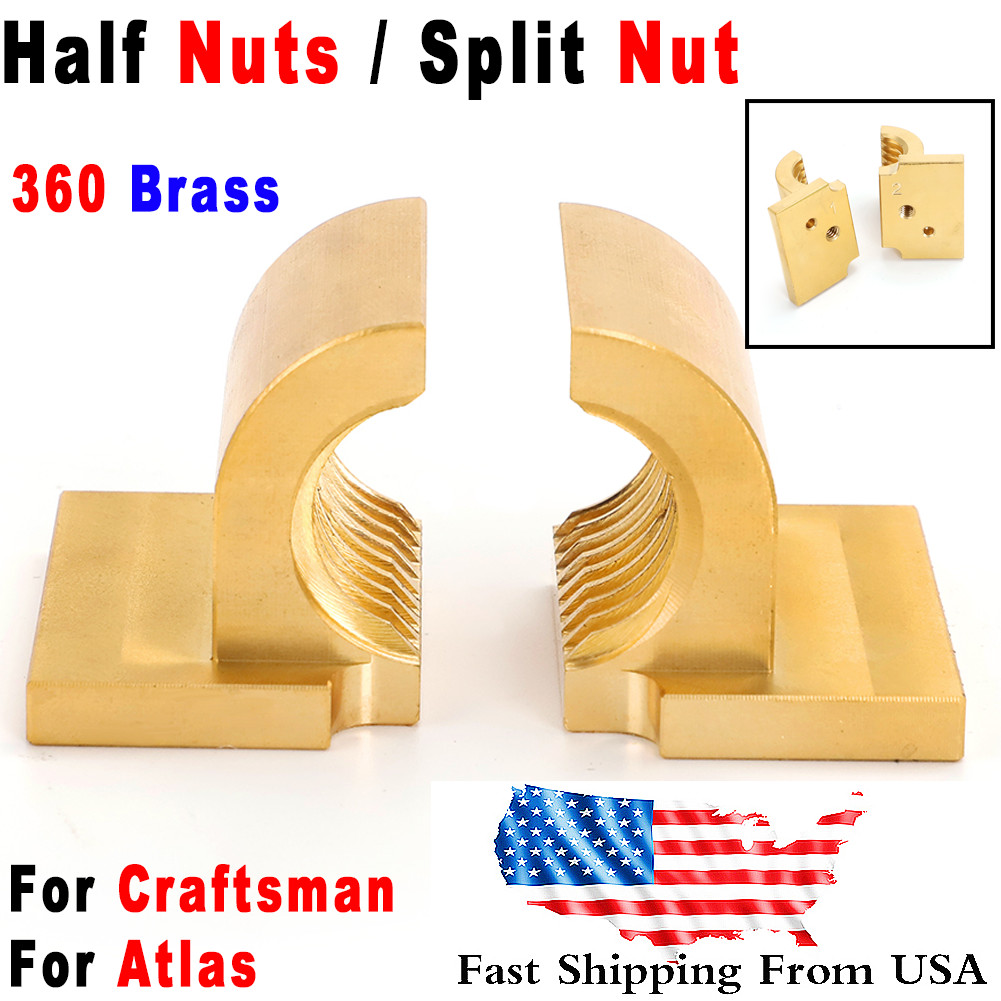 10F-12 10″&12″ Lathe Half Nuts/Split Nut 360Brass For Atlas/Craftsman Lathes US