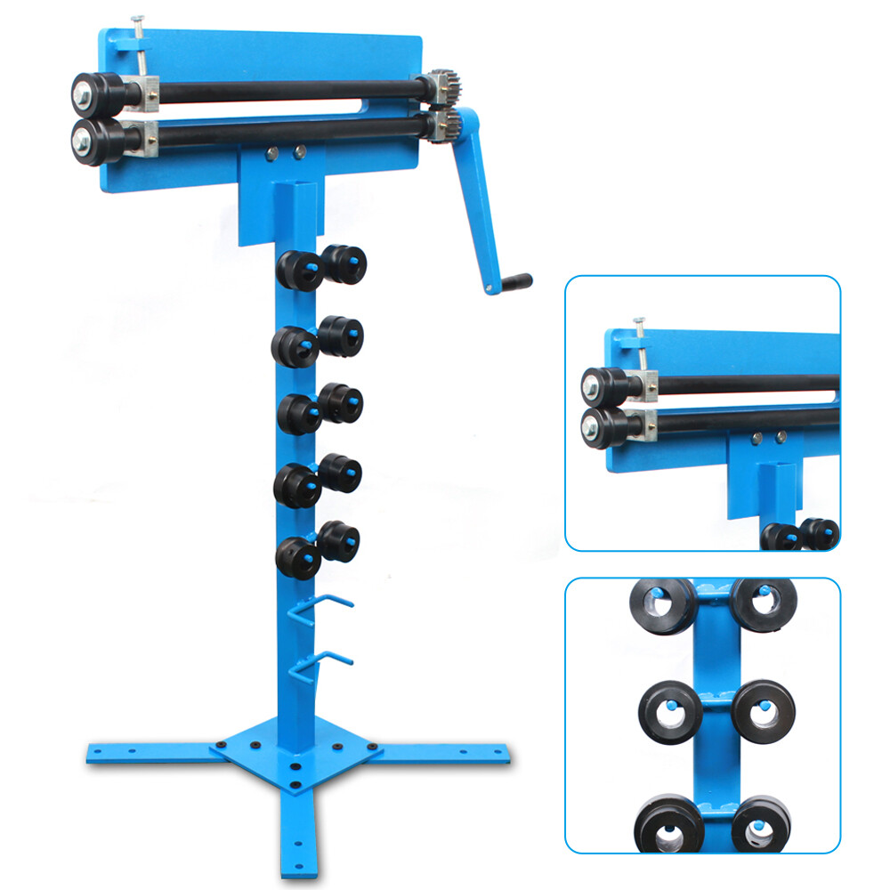New Manual Bender Bead Roller Sheet Metal Bending Machine 6 Pairs Profile Roller