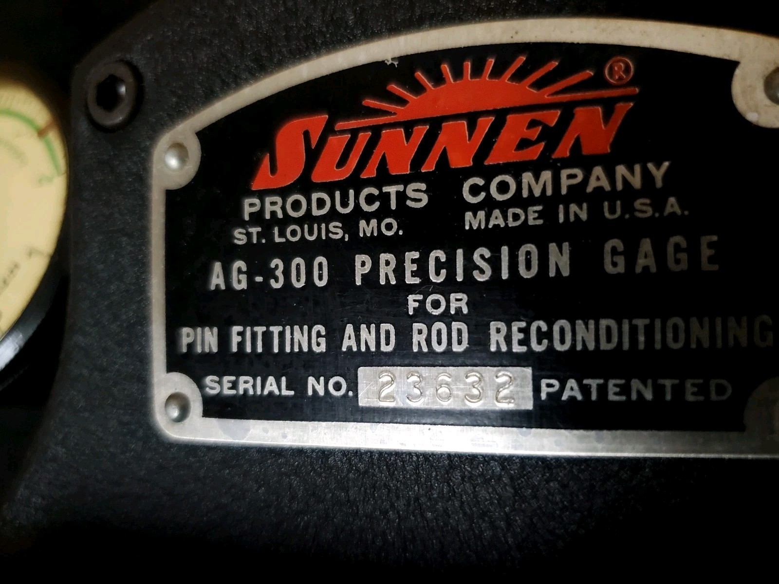 Sunnen AG-300 Gauge And Tooling FROM SINGLE PERSON SHOP AG340 INCLUDED