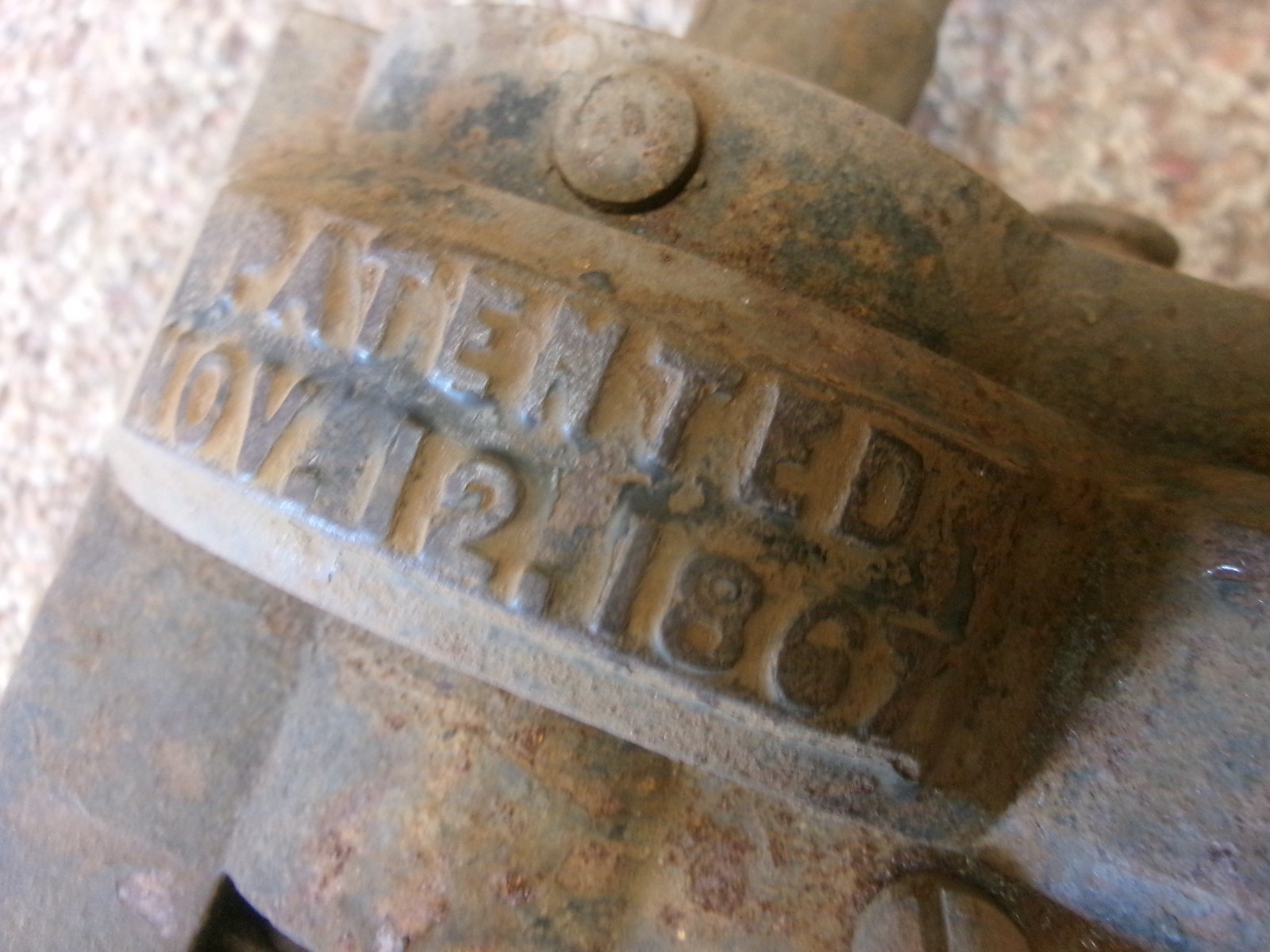 1867 ANTIQUE PECK STOW & WILCOX CO. METAL WORKING TOOL WIRING MACHINE HAND CRANK