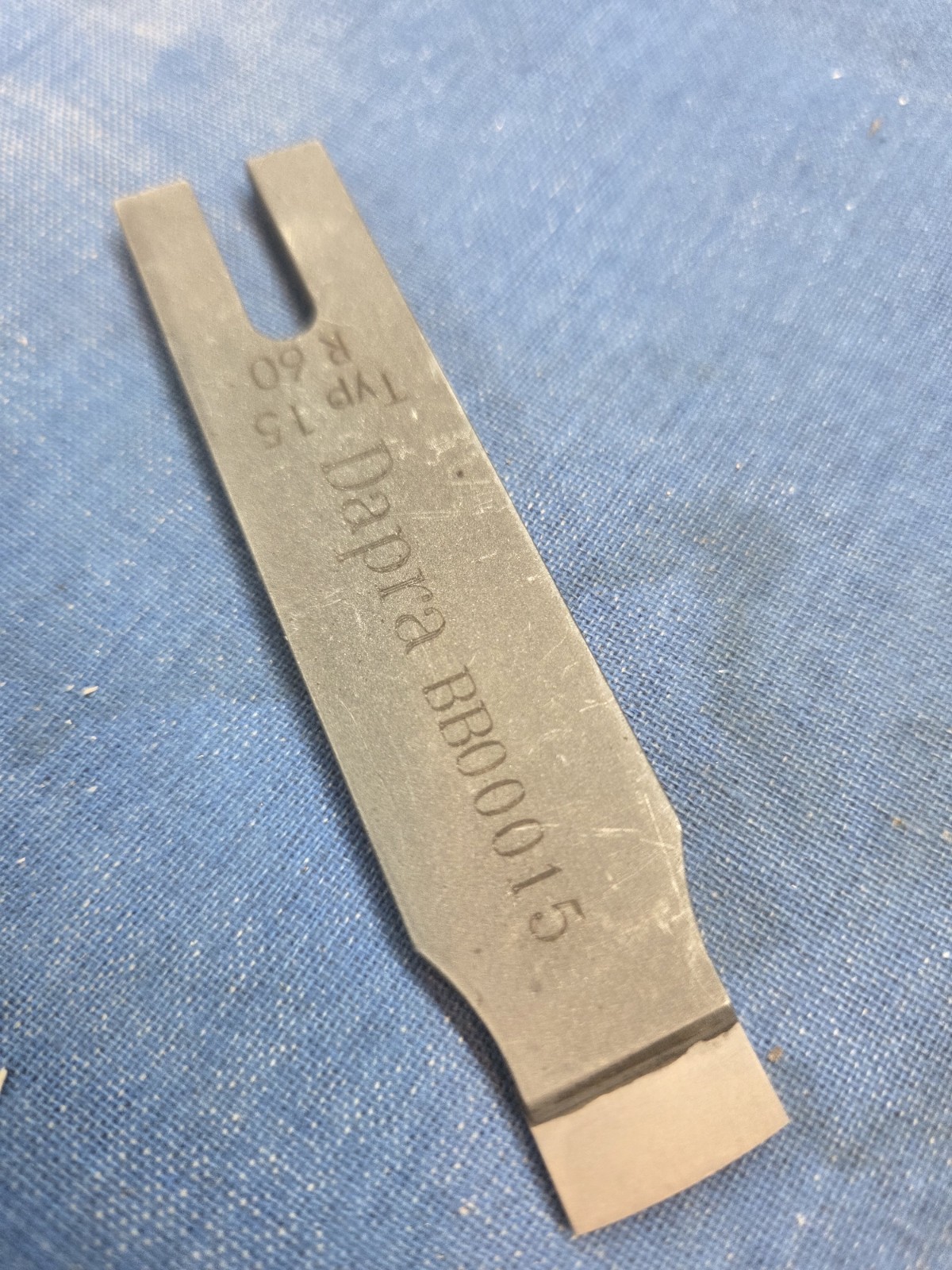 BIAX Dapra BB00015 Typ 15 R60 Carbide Scraper Blade Swiss Made