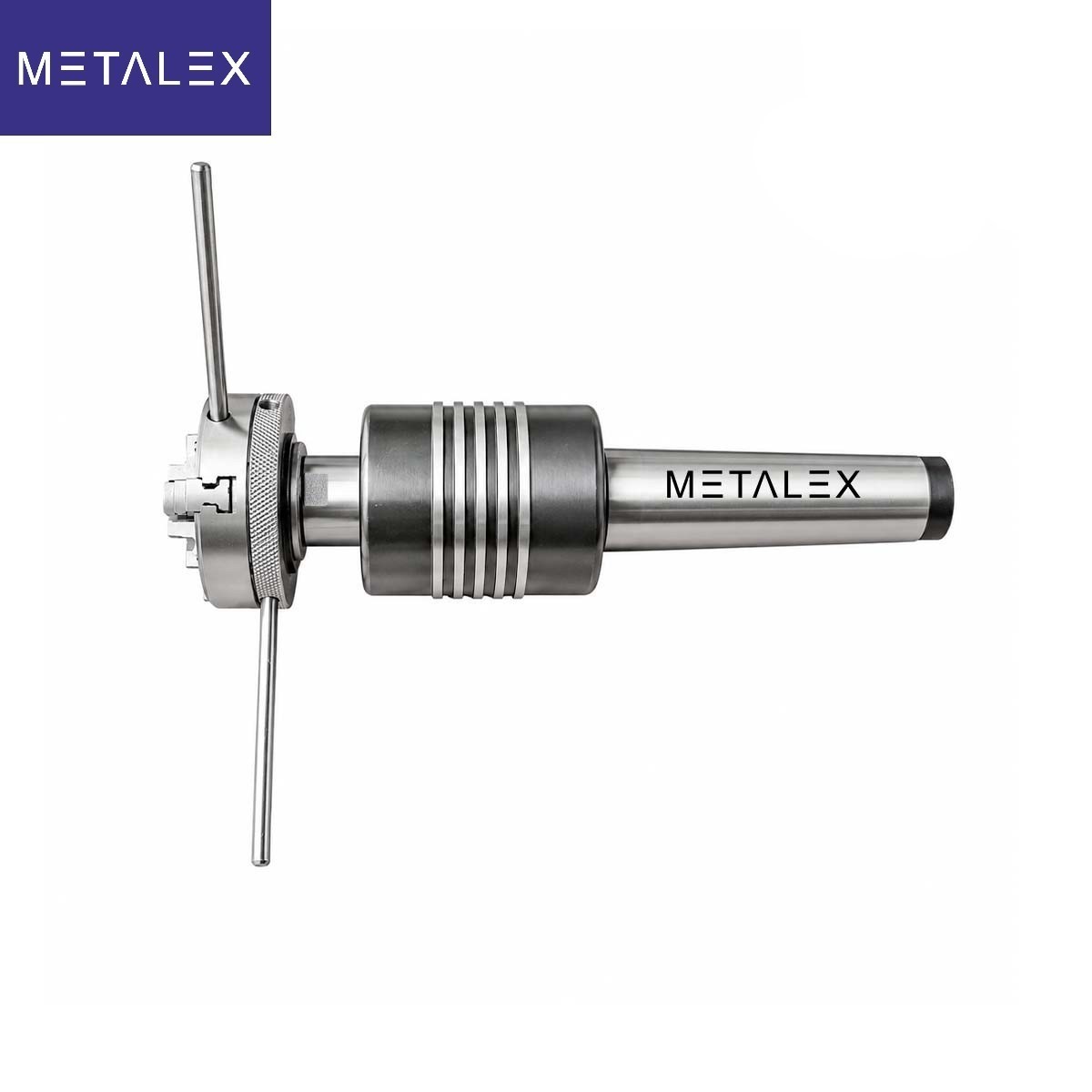 2-1/2″ 3 Jaw 2.5″ Self Centering Lathe Chuck MT4 Heavy Duty Revolving Center USA