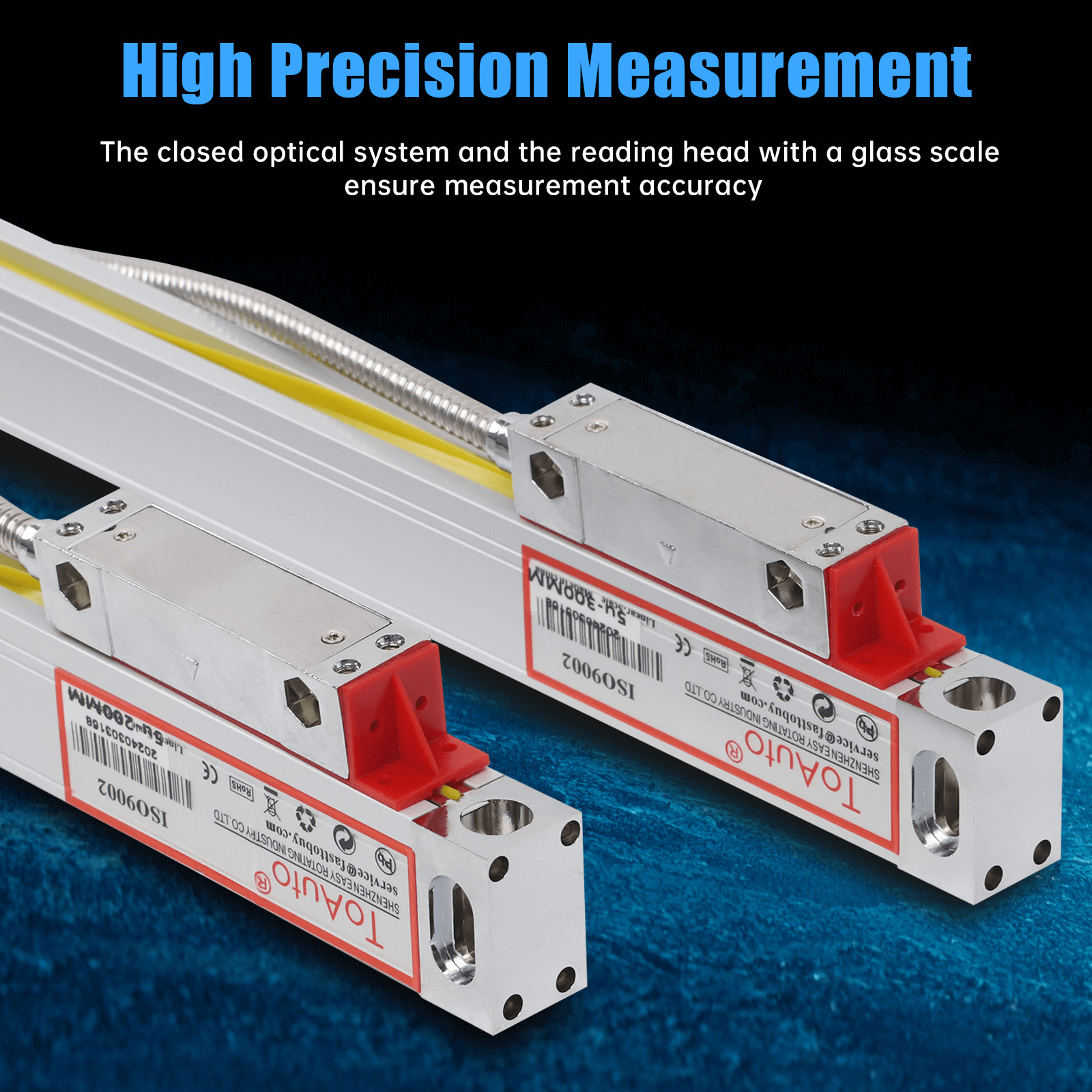 TOAUTO 18″ & 20″ & 40″ Linear Scale 3 Axis Digital Readout DRO Display Full Kit