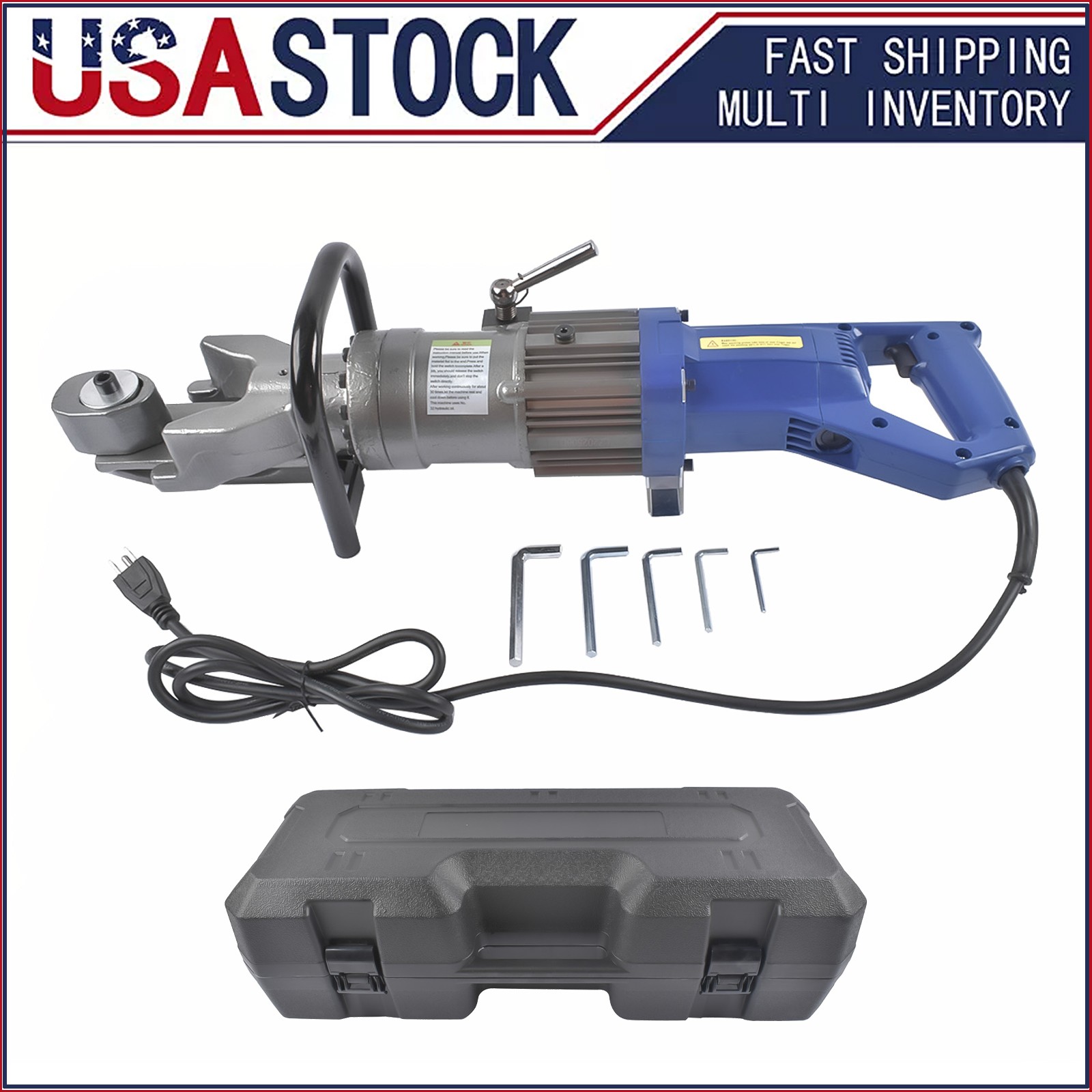 Fits Rebar Bender 900W RB16mm 5/8″ Electric Hydraulic Hand Held 0°-130°Bending