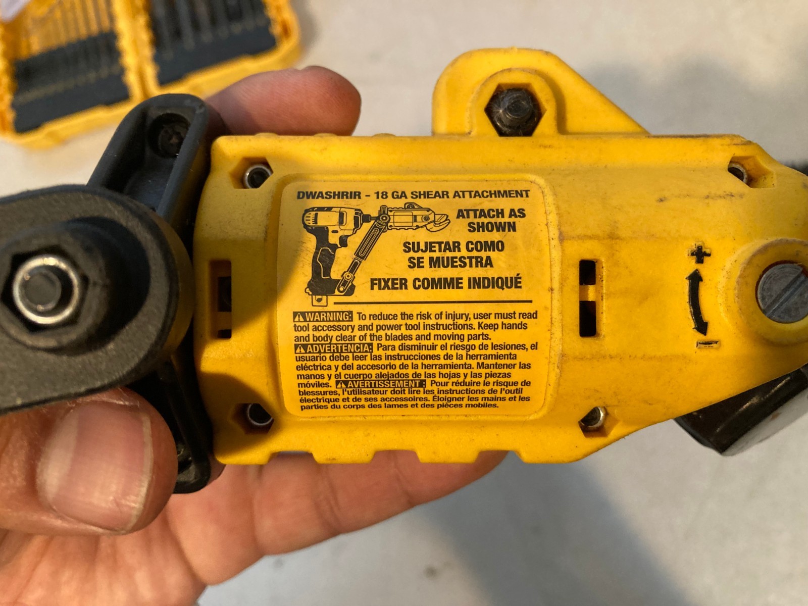 Dewalt DWASHRIR 18GA Shear Attachment + Panel Saw & Drill Bit Set