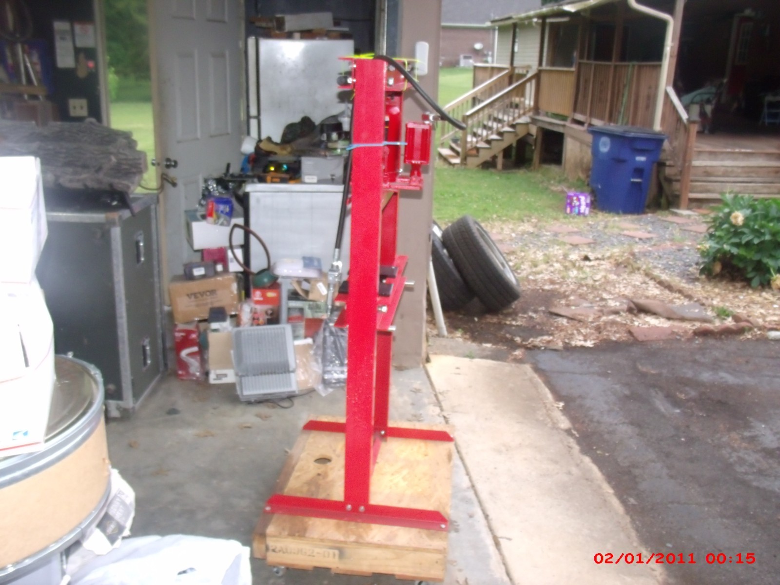 New 20 Ton Torins Big Red Air/Hydrolic H-Frame Heavy Duty shop press