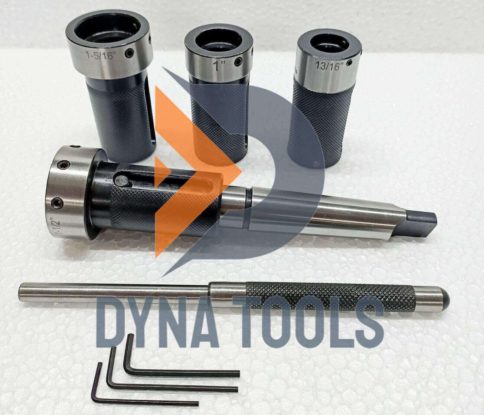Lathe Tailstock Die Holder 8 Pcs Set MT3 Shank Holds 4 Metric & 4 Imperial Dies
