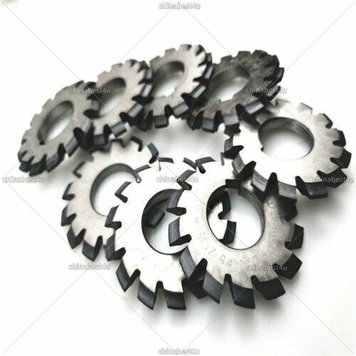 8PCS HSS 14.5° Involute Gear Cutters PA14-1/2 DP8 DP10 DP14 DP16 DP20 DP22 DP24