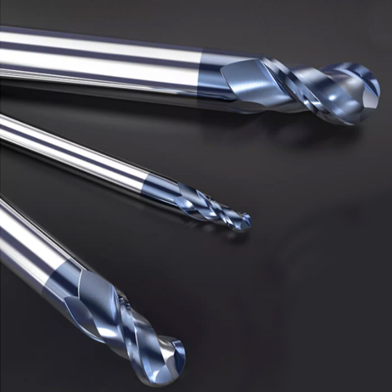 2 Flute Spiral Ball Nose End Mill Carbide Milling Cutter Router Bits Tool New