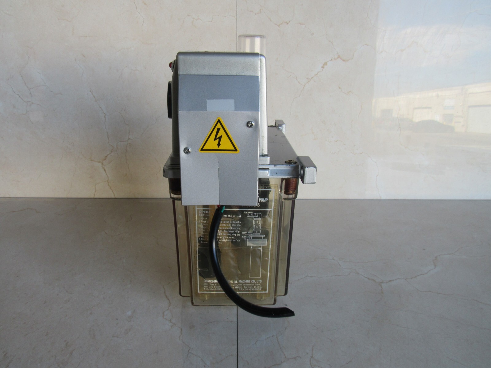 Chen Ying CES-15 AC-220v Lube Pump CES15 CES-TYPE Lot # 3489 Listed by Greg
