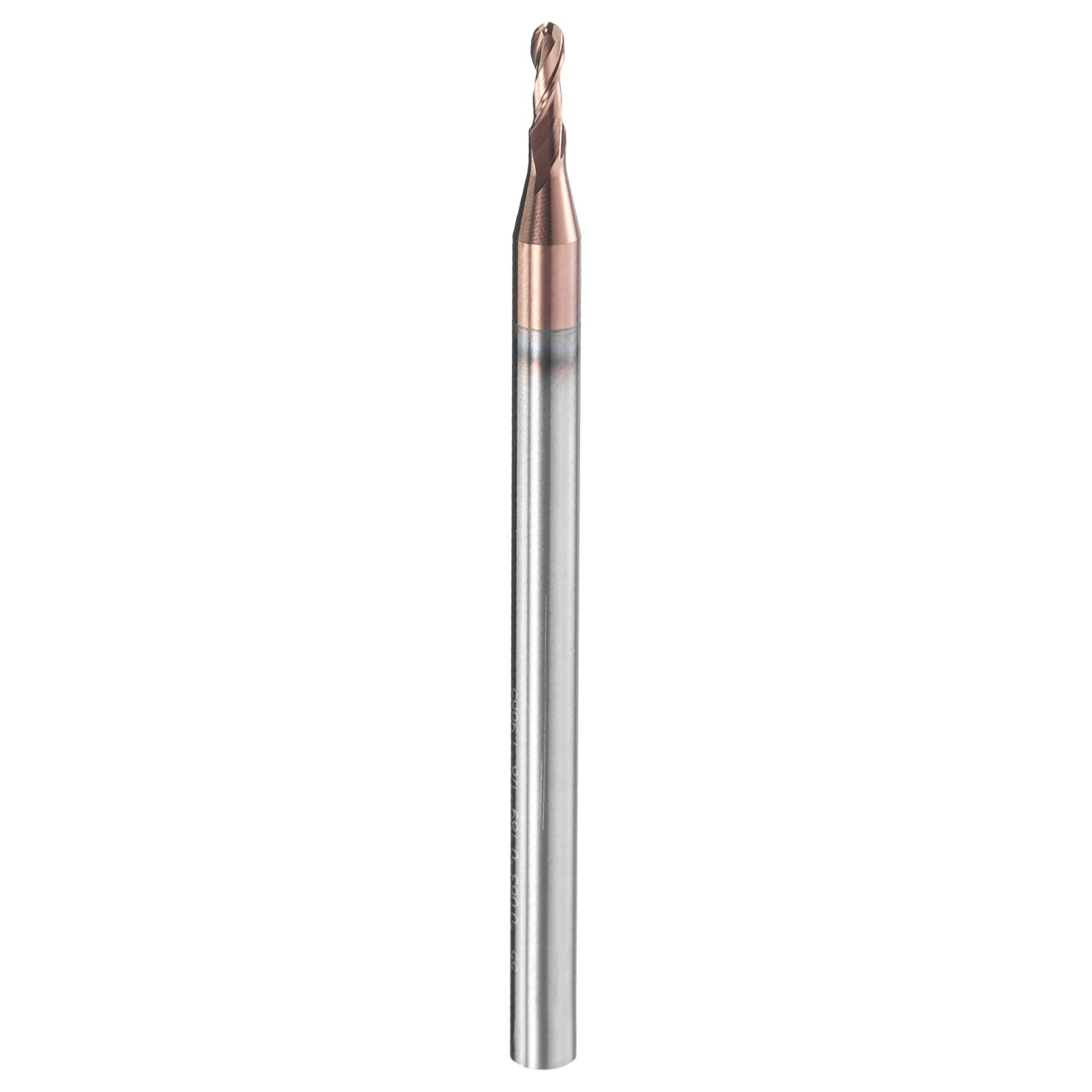 2 Flute Ball Nose End Mill 0.189″ Cutting Length Uncoated for Carving Engraving