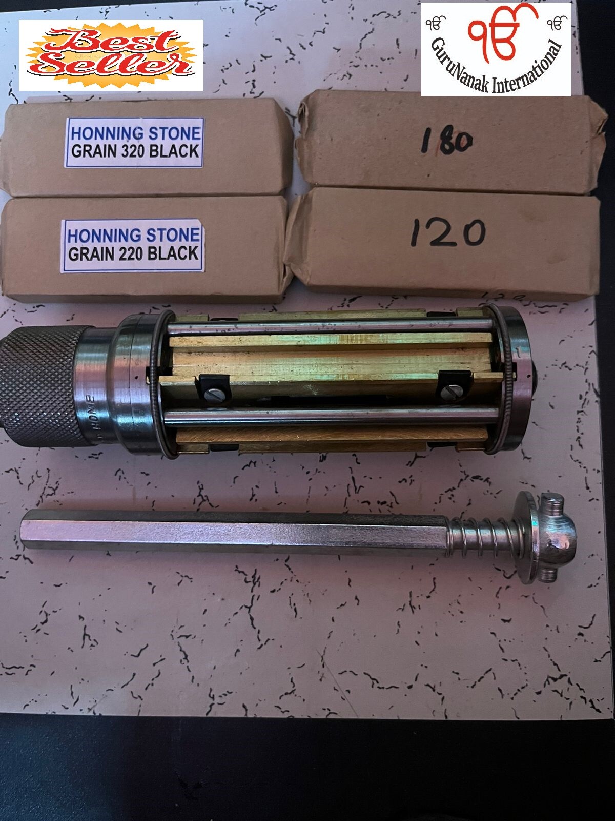 New Cylinder Engine Hone Kit 62 TO 88 MM Honing Machine + 4 Set Of Stones