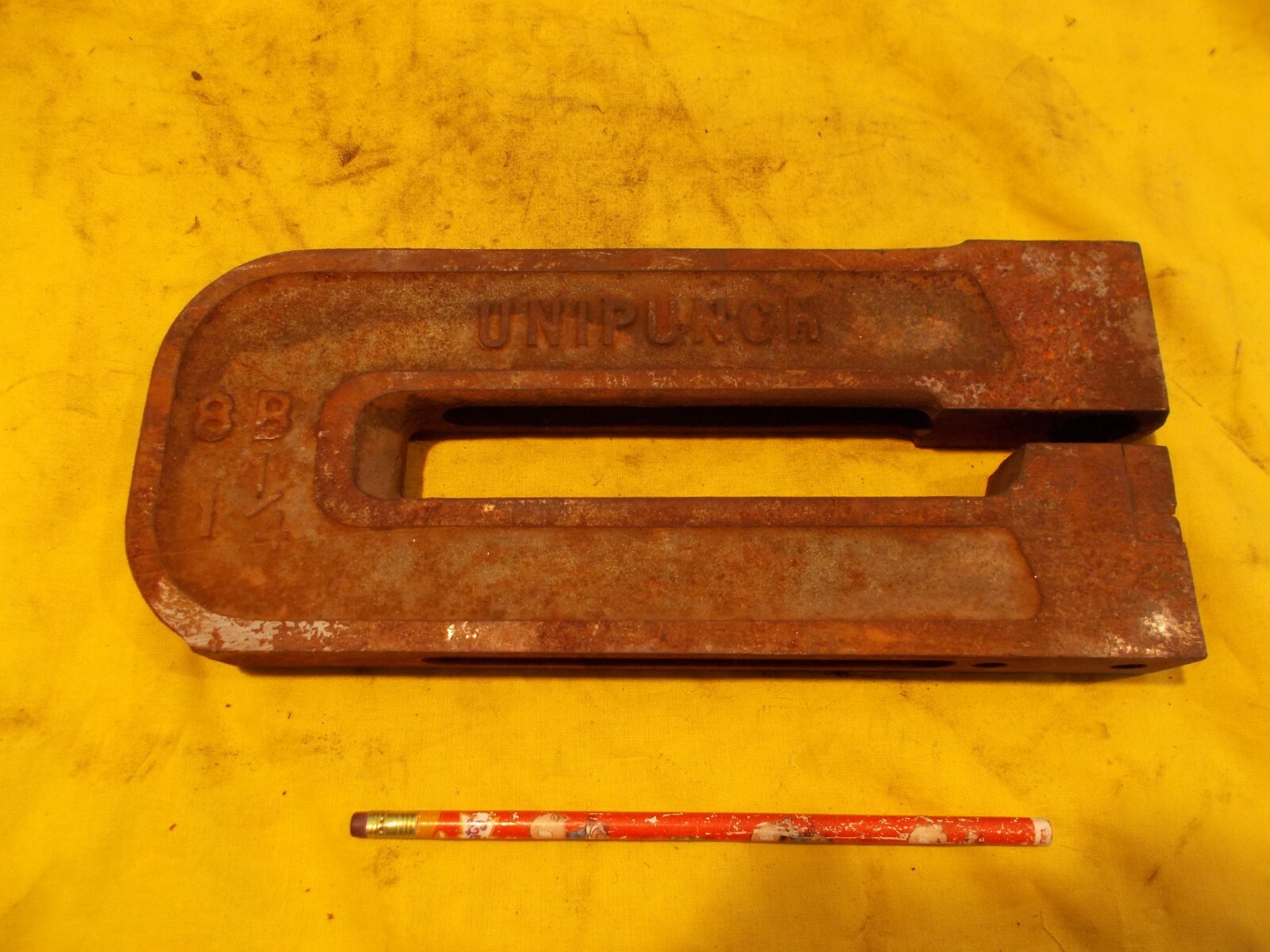 C FRAME PUNCH sheet metal hole press brake tool unit UNIPUNCH USA 8B 1 1/4