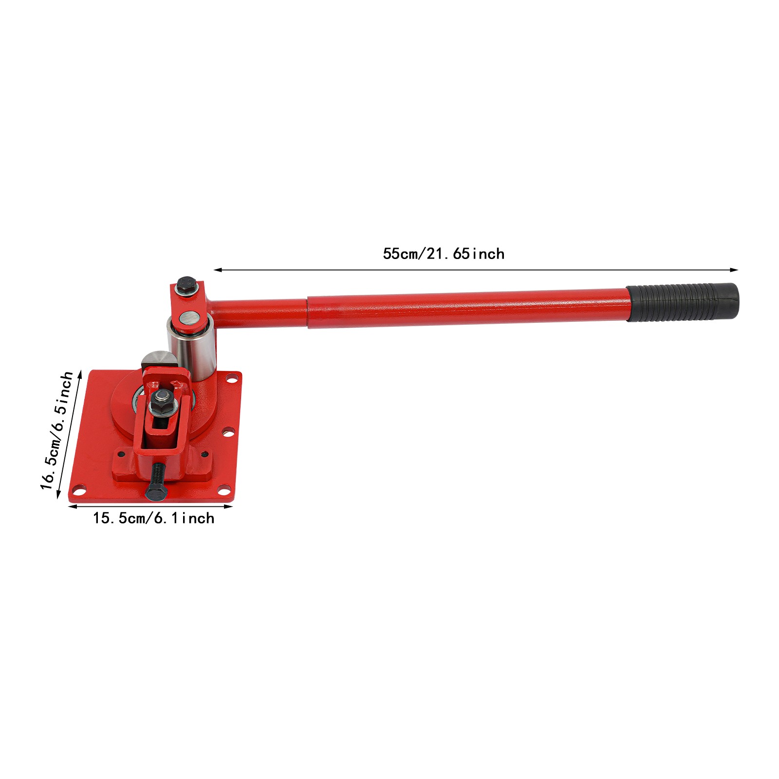 Red 90° Manual Flat Bar Bender,Sheet Metal Bending Tool,0–5mm Metal Bending Tool