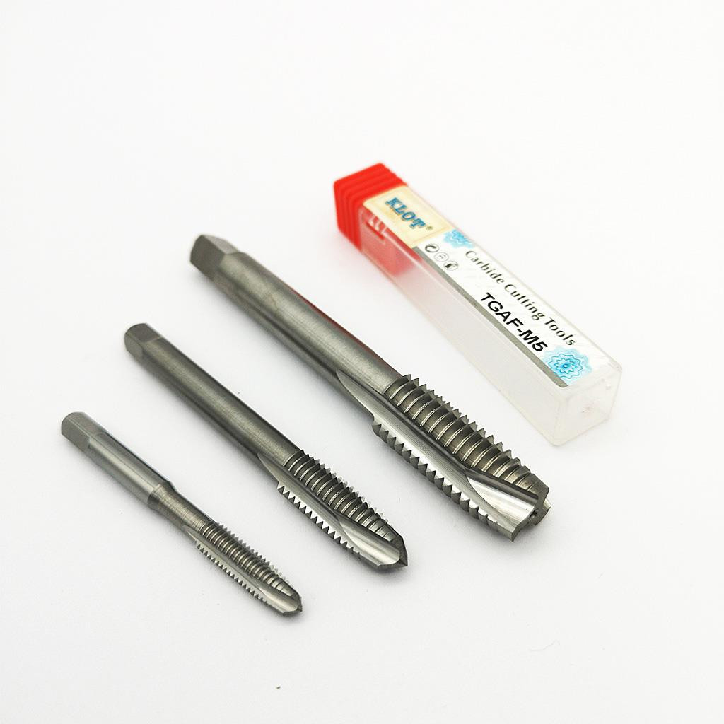 Solid Carbide Pointed Plug Tap M2-M12 Machine Metric Screw Thread HRC55 CNC