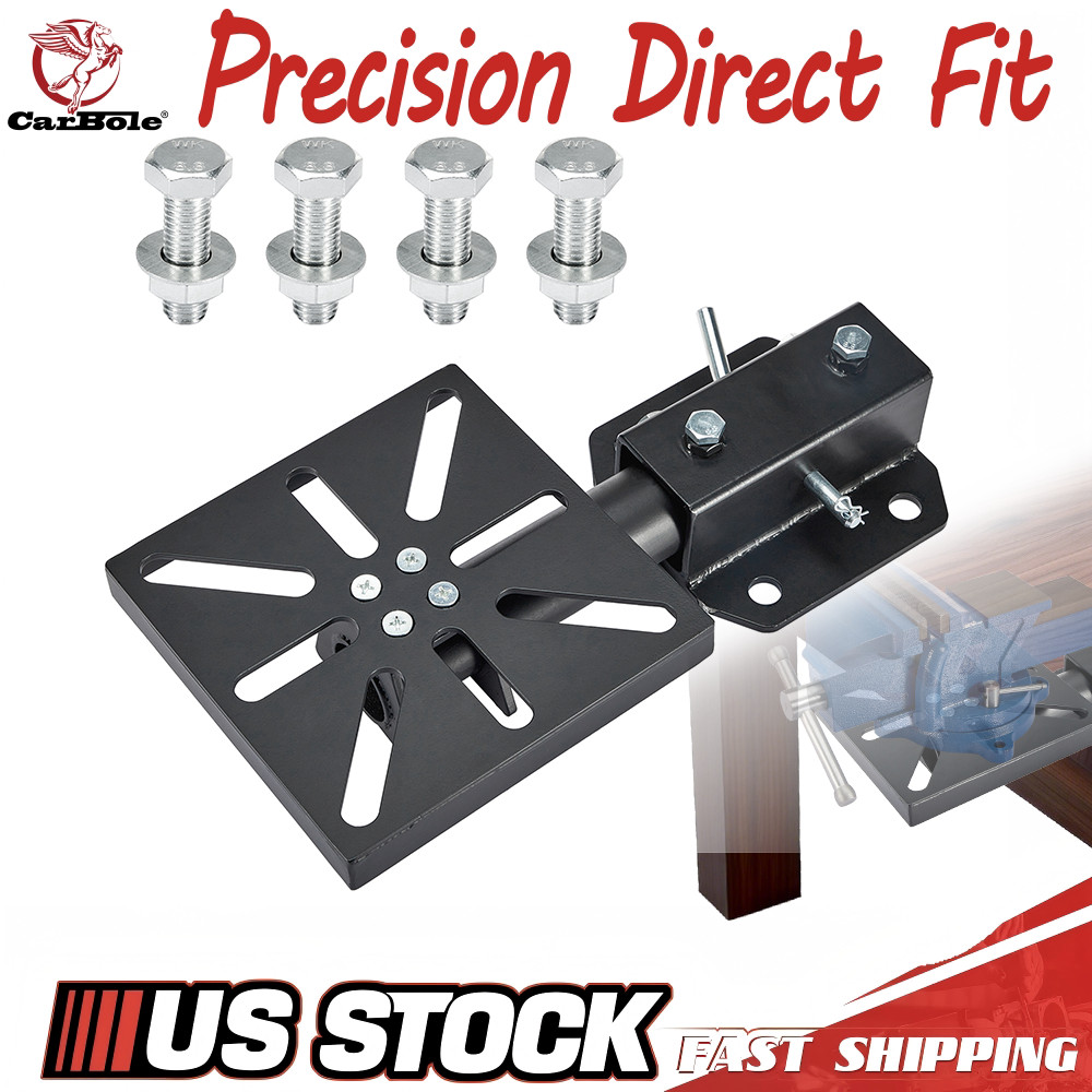 Universal 7.9″ x 7.9″ Mounting Plate Rotating Bench Mount For Bench Vise Grinder